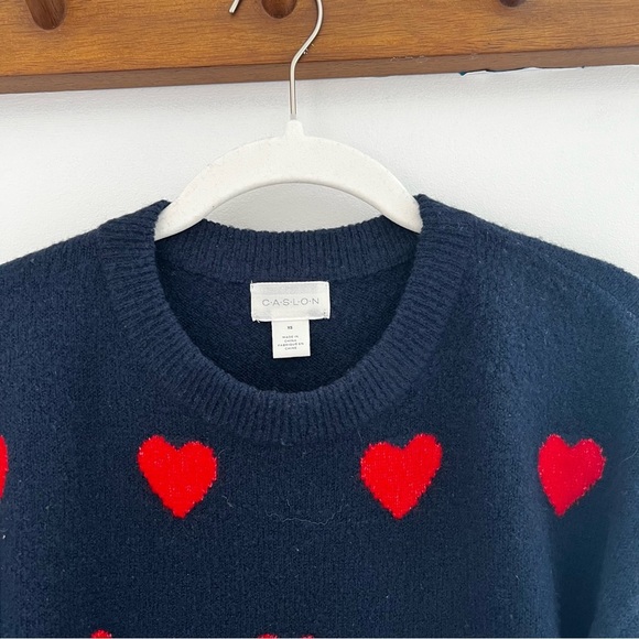 Caslon Heart Cozy Crewneck Sweater – Size XS - Picture 5 of 6